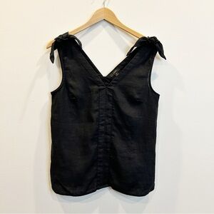 Black Linen Top